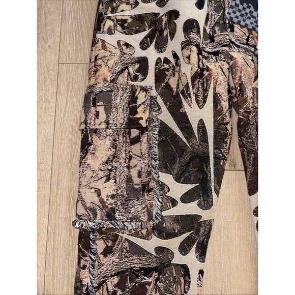 REBEL Vengeance Thick Heavy-Duty Tapestry Mens Size 30x32 Pants NWT Cargo - Picture 3 of 9